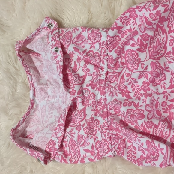 Carter's pink and white romper size 6 months - Picture 6 of 11